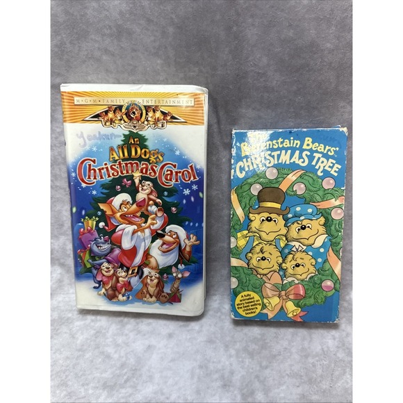Other - An All Dogs Christmas‎ Carol 1998 & The Berenstain Bears Christmas Tree 1989 VHS